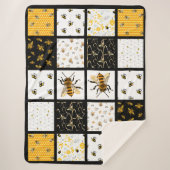 Bee Quilt Sherpa Deken (Voorkant)