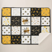 Bee Quilt Sherpa Deken (Voorkant (horizontaal))