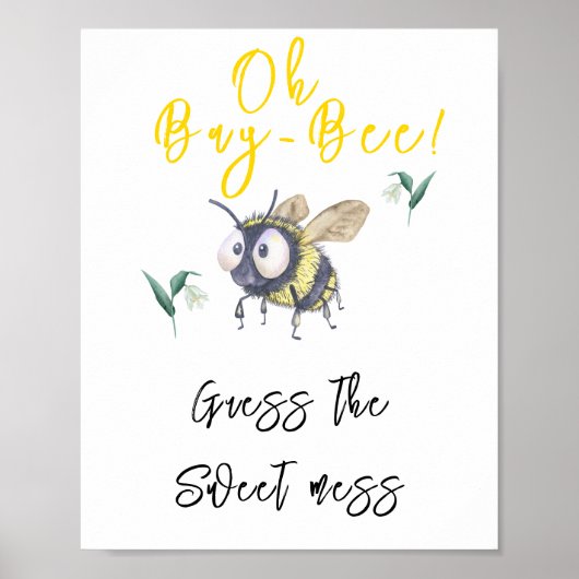 Bee - Raad de zoete puinhoop Poster (Voorkant)