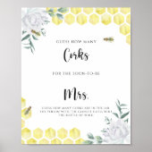 Bee - raad eens hoeveel kurken poster (Voorkant)