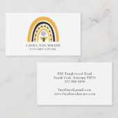 Bee Rainbow Busy bijen Dagopvang Kinderopvang Visitekaartje (Voorkant / Achterkant)