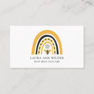 Bee Rainbow Busy bijen Dagopvang Kinderopvang Visitekaartje