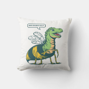 Bee-Rawr-Self Kussen