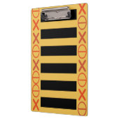 Bee Red Code Strings Zwart Strepen op elke kleur Klembord (Links)