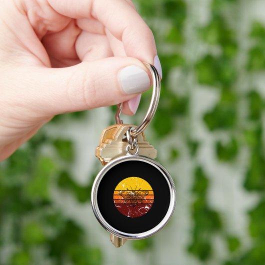 Bee Retro Sleutelhanger (Hand)