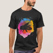 Bee Retro Watercolor Splash Gift T-shirt (Voorkant)