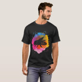 Bee Retro Watercolor Splash Gift T-shirt (Voorkant volledig)