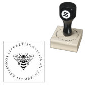 BEE RONDE RETOURADRES RUBBERSTEMPEL (Gestempeld)