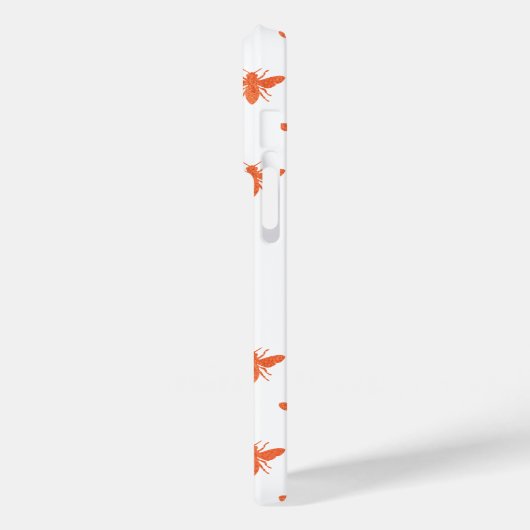 Bee roos gold monogram name script Case-Mate iPhone case (Achterkant / Links)