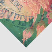 Bee Rose Bouquet Ephemera Ontworpen weefsel Tissuepapier (Detail)