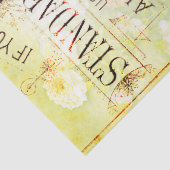 Bee Rose Bouquet Ephemera Ontworpen weefsel Tissuepapier (Detail)