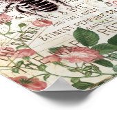  Bee Rose Bouquet Ephemera Poster (Hoek)