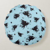 Bee Round Cushion | Leuk verjaardagscadeau voor ma Rond Kussen (Voorkant)