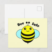 Bee Safe 1 Briefkaart (Voorkant / Achterkant)