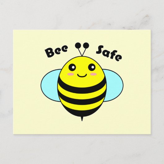 Bee Safe 1 Briefkaart (Voorkant)
