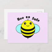 Bee Safe 2 Briefkaart (Voorkant / Achterkant)