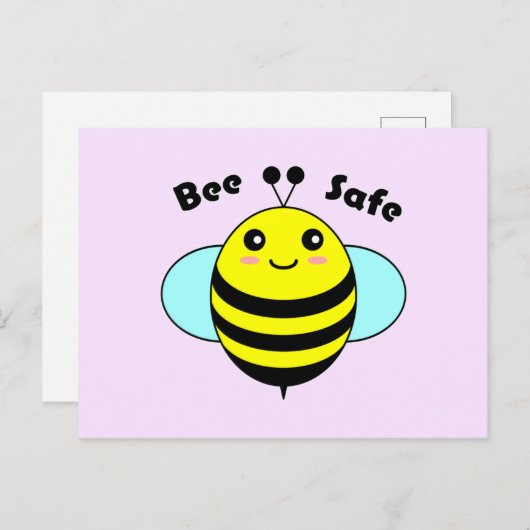 Bee Safe 2 Briefkaart (Voorkant / Achterkant)