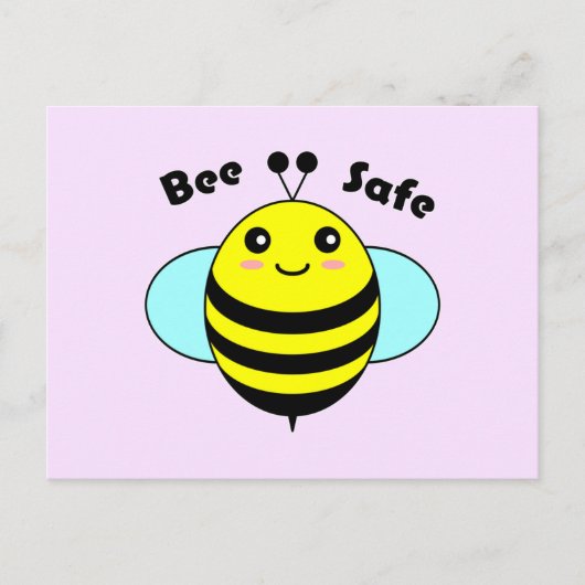 Bee Safe 2 Briefkaart (Voorkant)