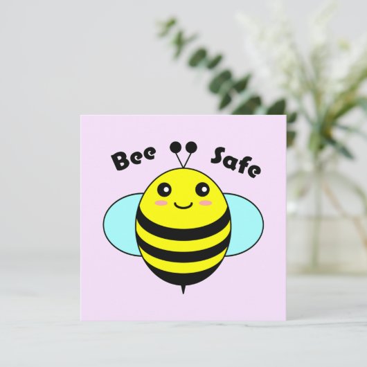 Bee Safe 2 Kaart (Staand voorkant)