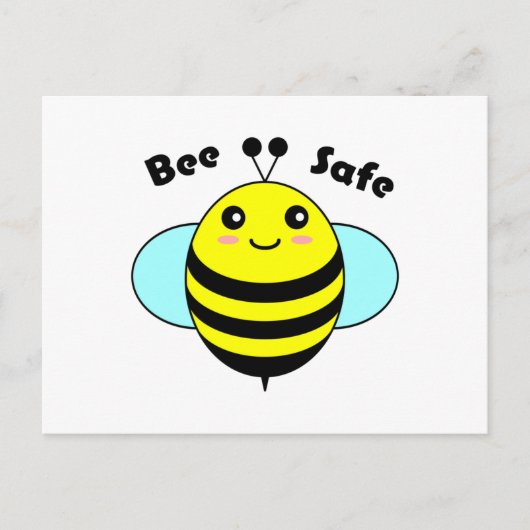 Bee Safe 3 Briefkaart (Voorkant)