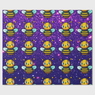 Bee Schattige Charmant Thema Geïnspireerd Cadeaupapier