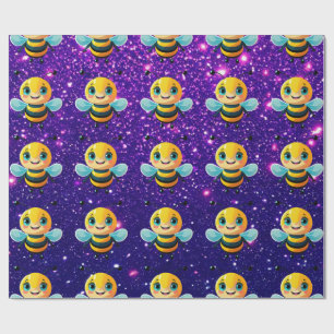 Bee Schattige Charmant Thema Geïnspireerd Cadeaupapier