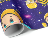 Bee Schattige Charmant Thema Geïnspireerd Cadeaupapier (Rol Hoek)