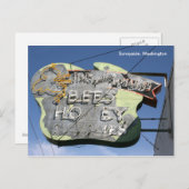 Bee Sign-Sunnyside, Washington Briefkaart (Voorkant / Achterkant)