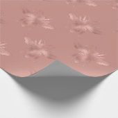 Bee Skinny Roos Gold Blush Honey Bridal Wedding Cadeaupapier (Hoek)