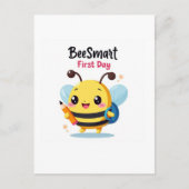 Bee‑Smart First Day School Postcard Briefkaart (Voorkant)