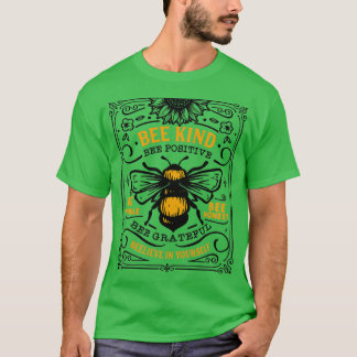 BEE SOORT BEE POSITIEF T-SHIRT