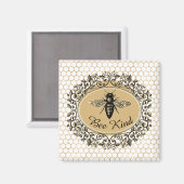 Bee soort honingraat magneet (Voorkant / Achterkant)