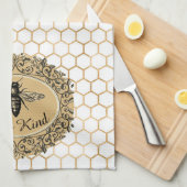 Bee soort honingraat theedoek (Quarter Fold)