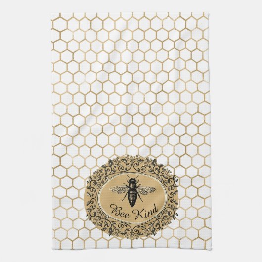 Bee soort honingraat theedoek (Verticaal)