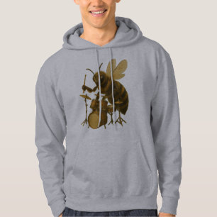 Bee speelt drummer en drumt Hoodie T-shirt