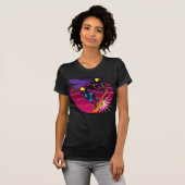 Bee speelt een Saxophone Jah Sunny Arts Design T-shirt (Voorkant volledig)