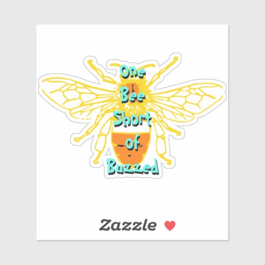 Bee Sticker Custom Cut (Vel)