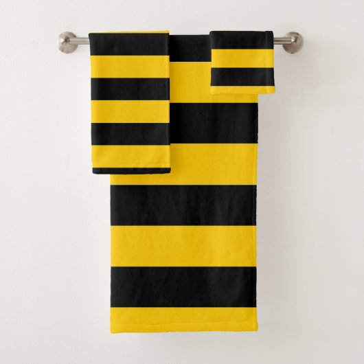 Bee Stripe Design Bad Handdoek (Insitu)