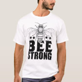Bee Strong Honeycomb Graphic T-shirt (Voorkant)