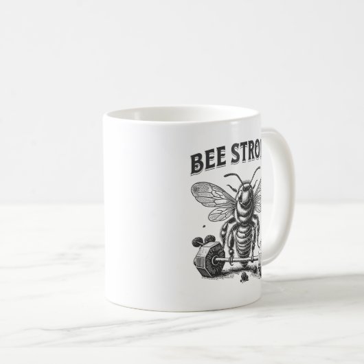 Bee Strong Koffiemok (Voorkant rechts)