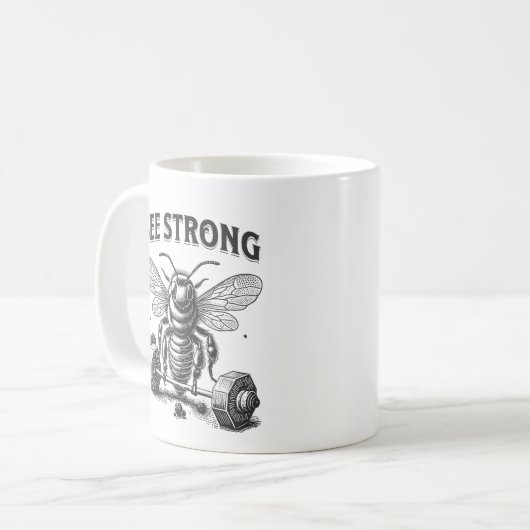 Bee Strong Koffiemok (Voorkant links)