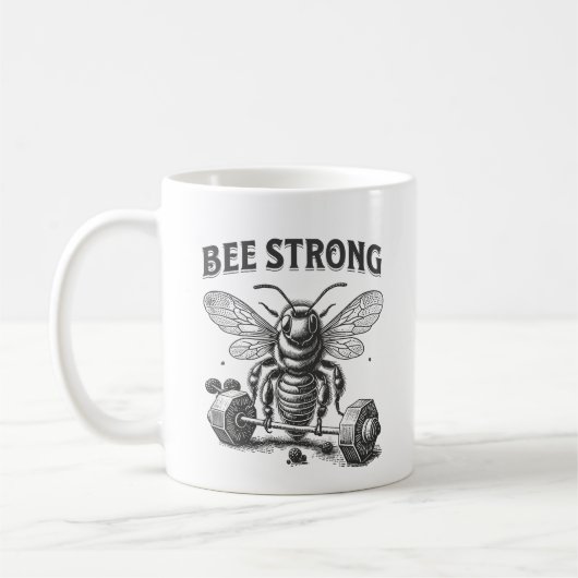 Bee Strong Koffiemok (Links)