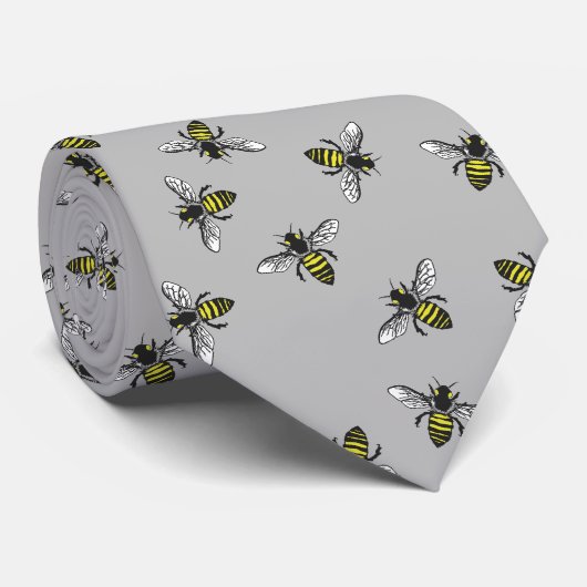 Bee Strong Stropdas (Opgerold)