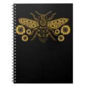 Bee Sunflower Beekeeping Honey Bees Lover Notitieboek (Voorkant)