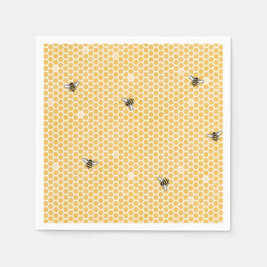 Bee Tea Party Napkin Servetten (Voorkant)