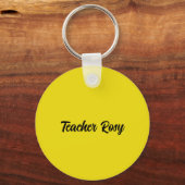 Bee Teacher Appreciation Sleutelhangers Gepersonal (Achterkant)