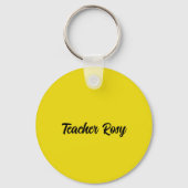 Bee Teacher Appreciation Sleutelhangers Gepersonal (Achterkant)