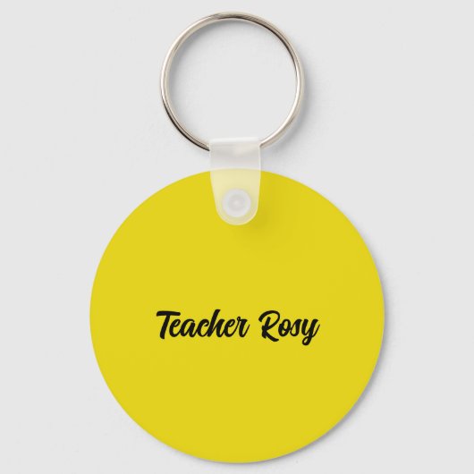 Bee Teacher Appreciation Sleutelhangers Gepersonal (Achterkant)