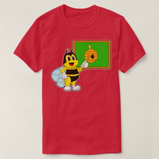 Bee Teacher Pointer Bee Nest T-shirt (Design voorkant)
