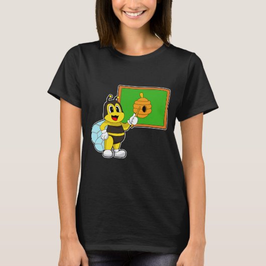 Bee Teacher Pointer Bee Nest T-shirt (Voorkant)